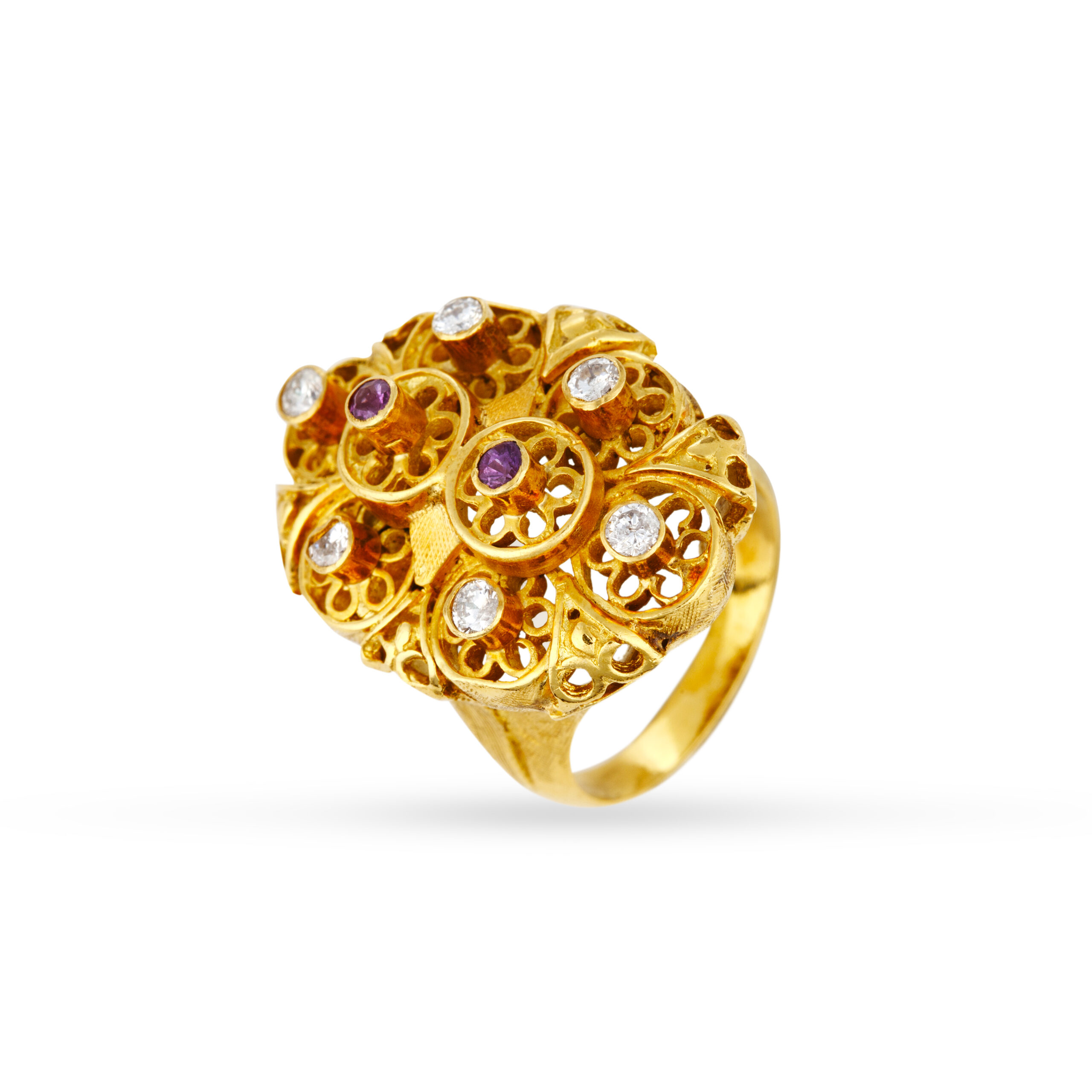 One-of-a-kind εντυπωσιακό χειροποίητο δαχτυλίδι σε κίτρινο χρυσό Κ18