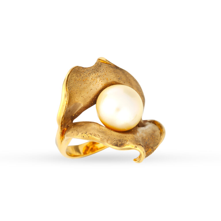 Εντυπωσιακό δαχτυλίδι σε κίτρινο χρυσό Κ18 με σκούρο χρύσωμα