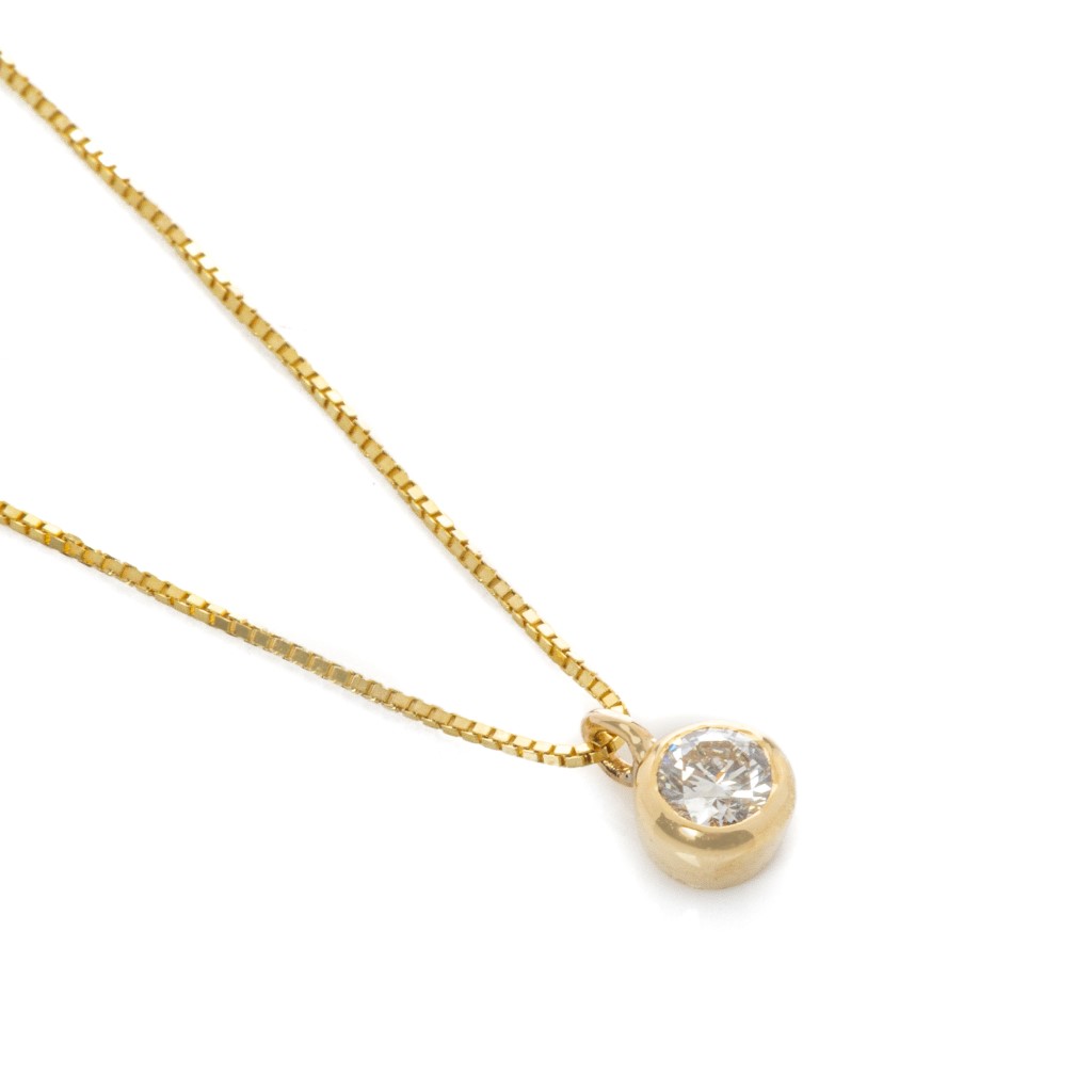 WND1077 CIRCLE SOLITAIRE PENDANT G28A2133 copy (Custom)